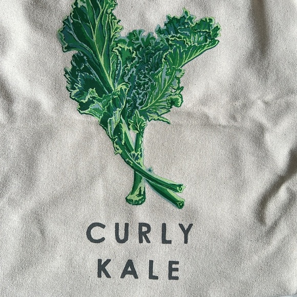 Kale printed tote bag - Picture 2 of 5